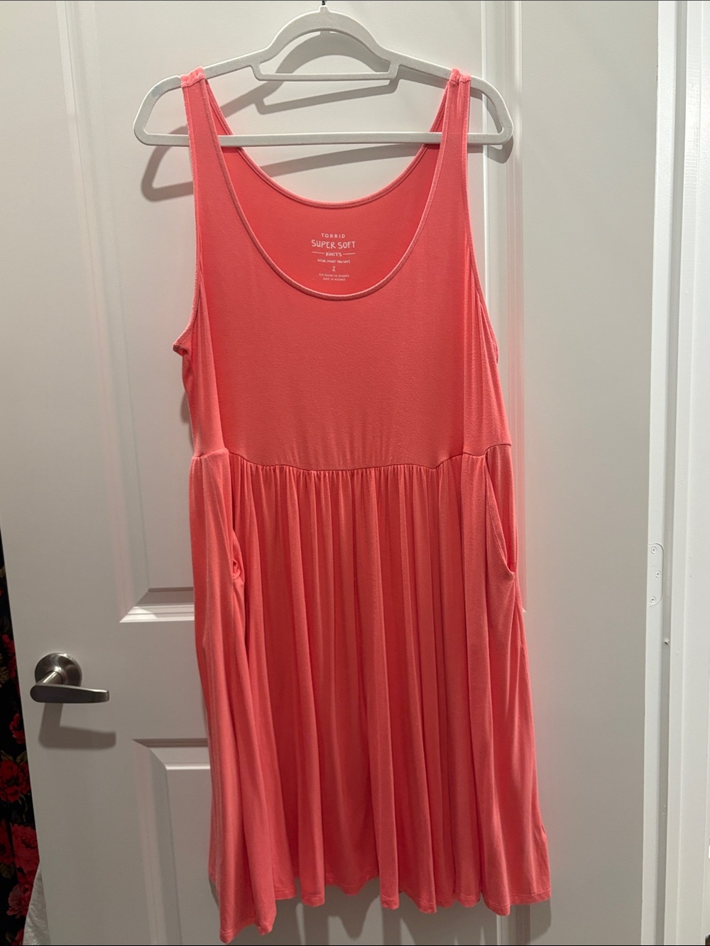 torrid Coral Scoop Neck Tank Dress